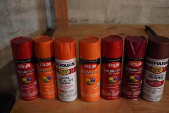 Lot Of Assorted New Spray Paint