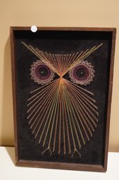 3D Strings Owl Frame Art, (12x19 Inches)