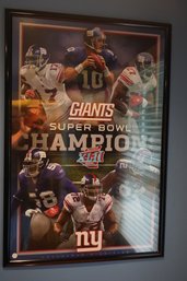 Giants Super Bowl XLII Championship Print Poster, (25x37 Inches)