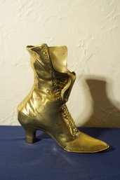 Vintage Brass Antique Ladies Shoe