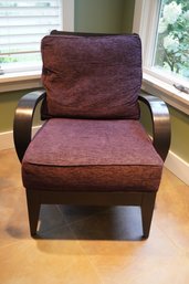 Ethan Allen Matrix Armchair With Purple Cushion