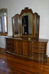 Vintage Dresser With Mirror