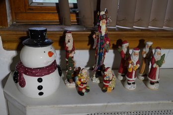 Christmas Decorativbe Figurine Lot