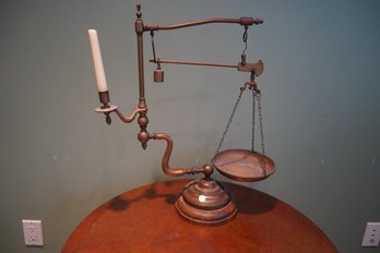 Italian Chapman Weight Scale & Candle Holder