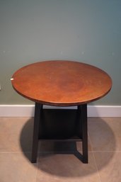 Ethan Allen Style  Copper Top Side Table