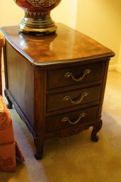 Heritage Collection Country French Style 3 Drawer Nightstand