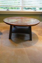 Ethan Allen  Style  Copper Top Coffee Table