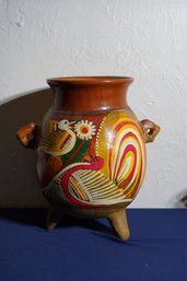 Mexican Style Footed Vase