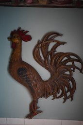 Vintage Syroco Rooster Wall Decor 24in