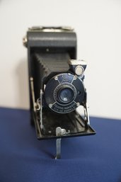 T.I. Kodo, Mad In U.S.A By Eastman Kodak, Folding Hawk0eye Six-20 Model C Antique Camera