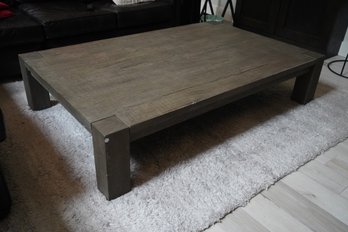 Beautiful Restoration Hardware Gray Coffee Table