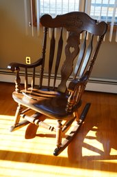 Vintage Traditional Solid Wood Rocking Chair