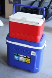 Lot Of 2 Coolers Including IGLOO