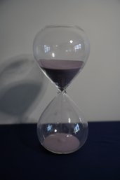 Unique Glass Timer With Purple Sand