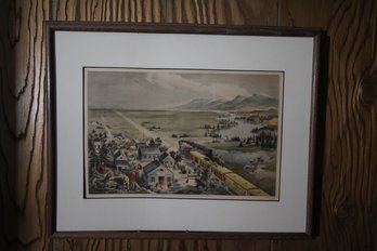 Drawn By F.F. Palmer Railroad Scenery, 18.5x14.5 Inches