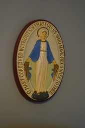 Catholic Religious Iconography -  Virgin Mary Prayer Wall Hanging