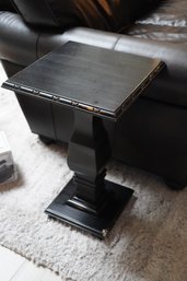 Dark Wood Small Square Top Side Table( Has Some Chips)