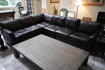 Beautiful Restoration Hardware Leather Sectional