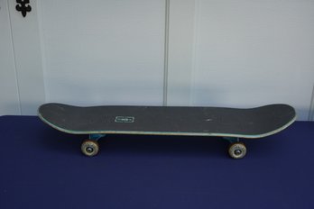 Skateboard With Baby Blue Underneath Color