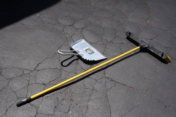 Heavy Duty Job Site Broom And Scooper