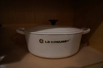 Le Creuset Made In France '25' Round Oven White