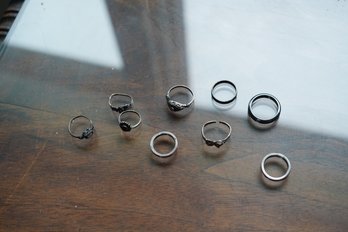 Lot Of Assorted Custom Jewelry Rings- Some Sterling