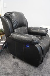 Black Leather Reclining  Electric Chair