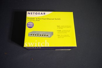 Netgear ProSafe 8 Port Fast Ethernet Switch In Box