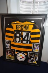 Antonio Brown Framed Signed Jersey