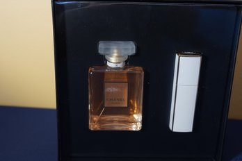 Two Bottles Of Coco Mademoiselle Chanel Paris Perfume In Box