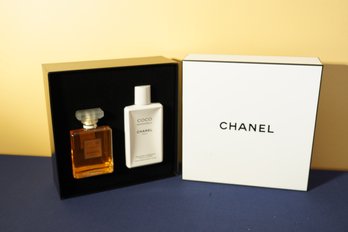 Coco Mademoiselle Chanel Body Lotion & Perfume In Box