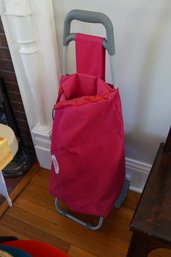 Pink Whole Foods Shopping Bag On Wheels