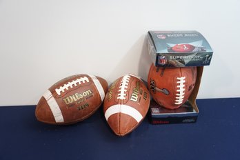 Lot Of 3 Footballs