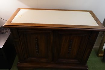 Stanley Furniture Solid Wood Marble Top Buffet