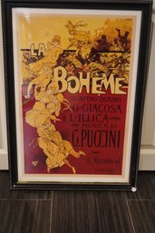 La Boheme Giacomo Puccini, 1895 Art Print By Adolfo Homenstein (21x29.5 Inches)