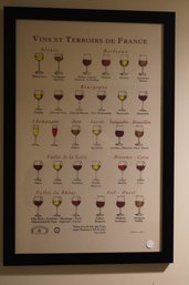 Vins Et Terroirs De France Print (17.5x26 Inches)