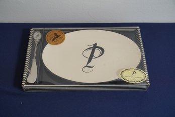 The Bird In Hand Initial Cheese Tray And Spreader New In Box