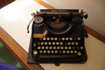 Antique Barr Special Type Writer (Without Case)