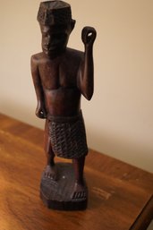 African Hand Carved Male Hunting Figurine