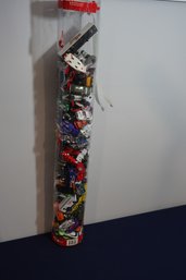 Tube Of Assorted Toy Cars