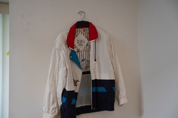 Vintage Misty Valley Nautical Patterned Jacket, Size Large