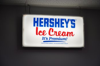 Vintage Hershey Ice Cream Sign Hardwired  15x19