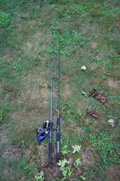 Summer Fishing Ready! Lot Of 2 Fishing Rods And Reels