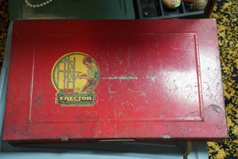 Vintage Erector Set Lot With Random Pieces