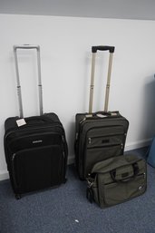 Traveling? Lot Of Assorted Suitcases And 1 Carryon Bag