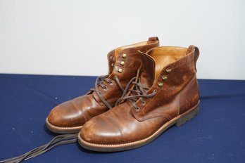 J. Crew Brown Leather Men Shoes, Size 12