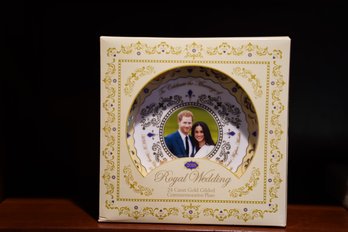 2018 Royal Wedding 24 Carat Gold Gilded Commemorative Plate