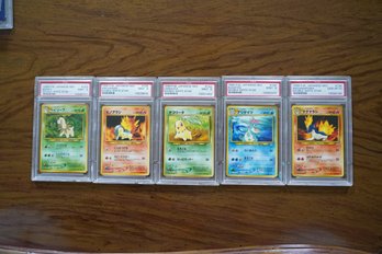 Lot Of 5 Collectible PSA Graded Japanese Pokemon Cards