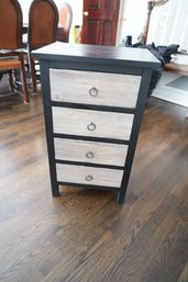 Small Composite Wood 4 Drawers Cabinet West Elm Style