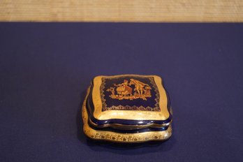 Limoges Veritable D'Art Porcelain Trinket/dresser Box, Made In France